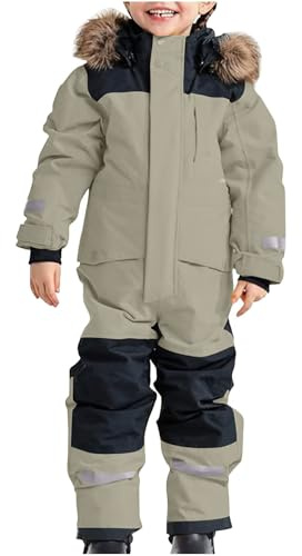 Générique Combinaison Ski Enfant, Ensemble de Ski Hiver Veste et Pantalon de Hiver Chaud Tenue Plein Air Combi Fille Tenue Neige pour Fille Garçon Pantalon Enfant 10 Ans 3-12 Ans