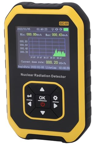 Xiuganpo ABSMedidor de Detección Radioactiva con Contador Geiger de Alta Sensibilidad para Monitoreo de Rayos X, Detector de Radiación para Alimentos Metálicos, Cable USB