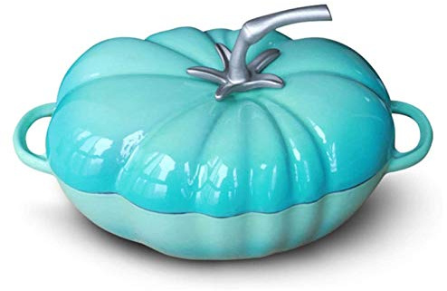 SMSOM Cast-Iron Braiser -Heavy Duty Casserole Skillet, Porcelain Enameled Surface, No Seasoning Require, Heating Resistant, Dishwasher Safe (Color : Green)