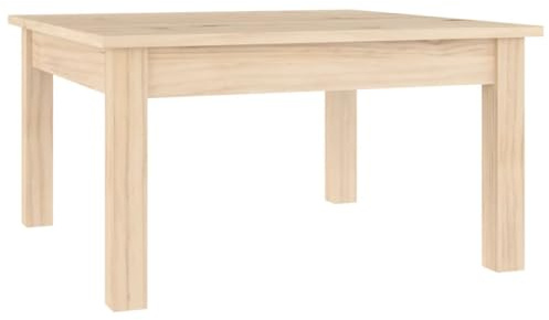 vidaXL Mesa de Centro Café Mueble Salón Mesita Sala Sofá Decorativa Teléfono Té Auxiliar Almacenamiento Decoración Madera Maciza de Pino