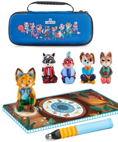 Edurino Bundle | 5 spannende Lernspiele | 4-8 Jahre | Lesen & Schreiben, Zahlen, Erstes Englisch, Logisches Denken, Kreativität inkl. Stift & Mäppchen