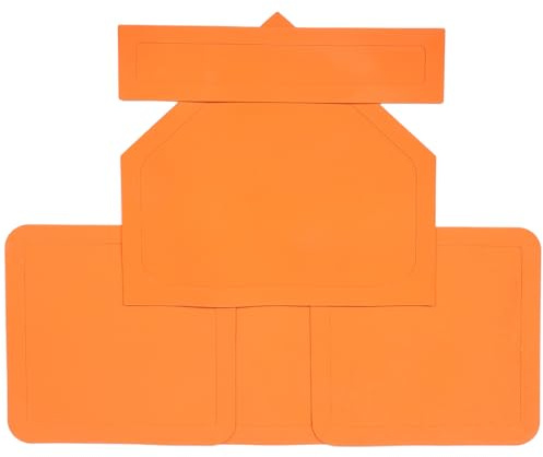 STOBAZA 5 pièces Bases de Softball Caoutchouc Épaisses et Durables Plaque Maison Conforme pour Entraînement Baseball et Softball Intérieur Extérieur Équipement Terrain Résistant et