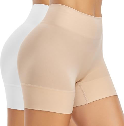 SIMIYA Shorts de Cyclisme pour Femmes, Shorts à Porter sous Une Robe | sous-vêtements Courts, , Shorts Taille Haute, Mini-Shorts sans Coutures, Boxers d'été, Culottes, Shorts du S au 3XL