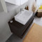 Duravit Rechteckiges Aufsatzwaschbecken DuraBrezza 60x40x14cm Waschbecken mit Hahnlochbank aus Mineralguss Handwaschbecken in Weiß Matt Waschtisch für Unterschränke Badezimmer