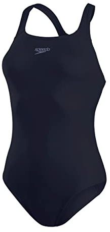 Speedo Donna Costume da Bagno Eco Endurance+ Medalist | vestibilità Atletica | Modello Classico | Tessuto Riciclato | Resistenza al Cloro | Extra flessibilità True Navy 28