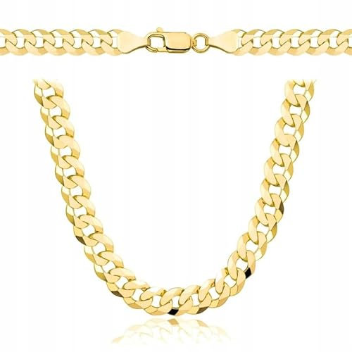 Amar Luxury ketten für herren gold 925/585 14k, kette herren - halskette herren, panzerkette herren 925 silber mit gold 14k, königskette- herren schmuck, italienische Qualität