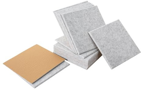 18 paneles acústicos paneles acústicos absorbentes acústicos aislamiento acústico autoadhesivos protección contra el ruido 3D panel pared 30 x 30 cm acústica de alta densidad para decoración de pared