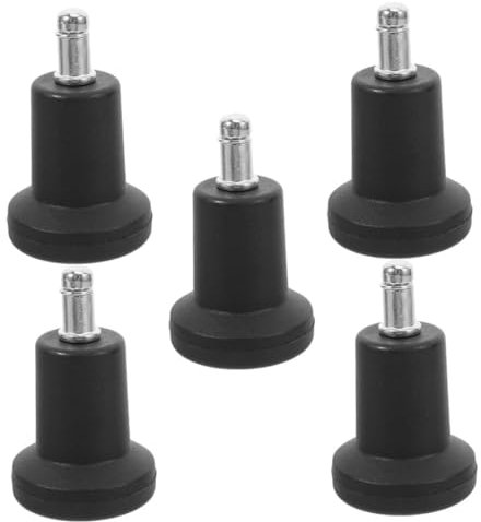 SEWACC 5pcs 2-inch Fixed Bell Glides Replacement Office Chair Foot Pads High Foot Chair Casters for Carpet and Hardwood Floors Wheels Leg Socks