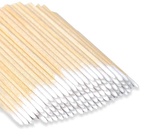 800 Pcs Bamboo Cotton Buds, Cotton Tipped Applicator, Cotton Swab Wood Sticks for Eyebrow Tattoo Beauty Make-Up Color Nail Seam, Ear Wax Cleaning, Beauty, Polishing