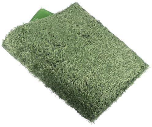 Fenical Fake Lawn Reptile Mat Decorative Turtle Substrate Breathable Moisturizing Reptile Tank Accessories Cotton Material 17.72X11.81In