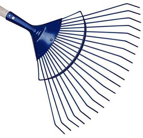 Outils Perrin Balai à Gazon Dent Rond Professionnel sans Manche, 22 Dents