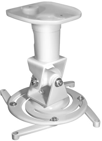 mywall H16-1WL Beamer Deckenhalterung (Tragkraft 15kg Deckenabstand: 22,5 cm)