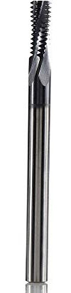 FMN-TOOLS, Hartmetall-Gewindefräser 4F-M3 M4 M5 M6 M8 M10 M12 M14 Gewindefräser, Gewindefräser mit TIALN-Beschichtung (Cutting Edge Diameter : M5)