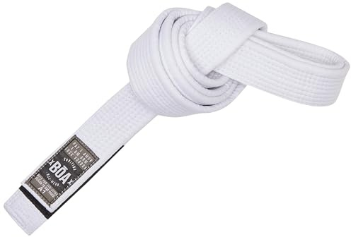 Bõa Ceinture de Brazilian Jiu Jitsu BJJ pour Adultes, Ceinture en Coton Premium Durable pour Uniforme BJJ, Multicolore, Tailles A0, A1, A2, A3, A4, 1 an, 2 an, 4 an