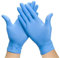 Ruiyang Disposable Nitrile Gloves For Examination Powder Free, Multipurpose, Industrial, Hair, Beauty, Food, Box of 100 Gloves (Blue, LARGE)