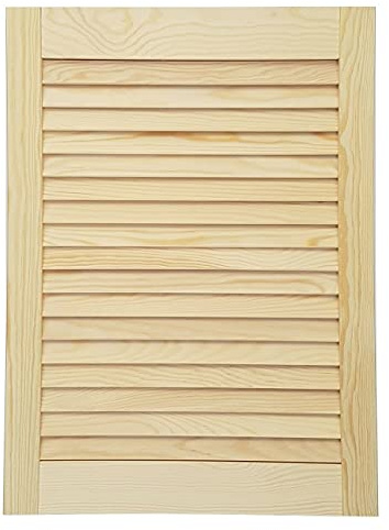 Generico Antina A Persiana Aperta in Legno Massello di Pino Netto Europeo Varie Misure - Dimensione Disponibile: H 61 x L 59,5 ANP6159P