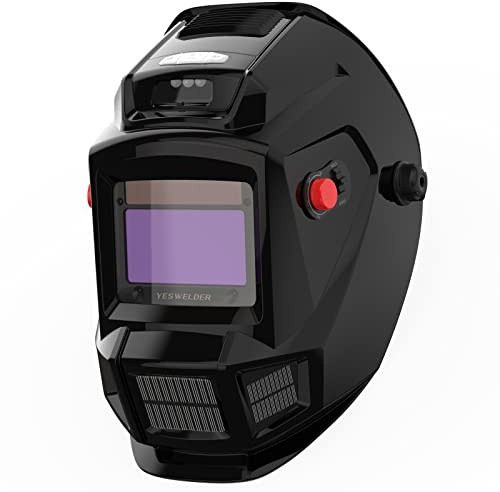 YESWELDER Auto-Darkening Welding Helmet, Fan and Work Light