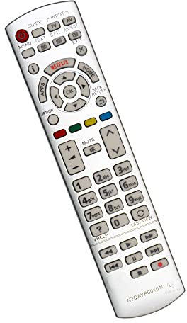 Dakana Ersatz Fernbedienung für Panasonic N2QAYB001010 Fernseher N2QAYB000842 Viera universalfernbedienung für Panasonic TV Remote Control vorkonfiguriert