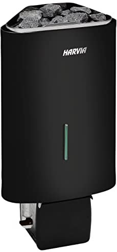 Harvia Delta Combi D29S - Stufa per sauna con evaporatore integrato, 2,9 kW, colore: Nero