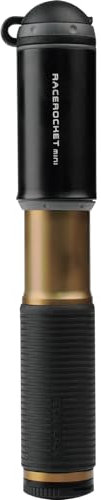Topeak Race Rocket Mini Bicycle Hand Pump, Black and Gold