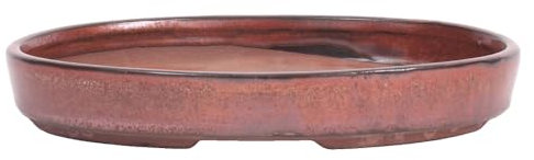 Bonsai - Schale, Waldschale, oval 21 x 15.5 x 3.5 cm kupferfarben 51339