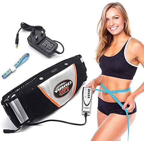 Electric Waist Trimmer Belt - Vibrating Massager, Heating Function, Fat Burner - Slimming Tool for a Toned and Tightened Belly - Maximize Weight Loss Efforts