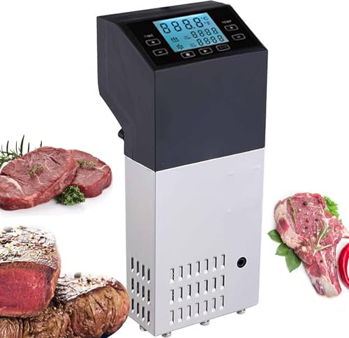 30L/time Sous Vide Machine, Temperature Control Accuracy ±0.1°C, 1500W Fast Heating Immersion Circulator Cooker, LED LCD Display, 360℃ Constant Temperature 3D Water Circulation, Easy to Operate
