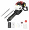 2-Stroke Petrol Demolition Jack Hammer with Pointed and Flat Chisel 1900W Concrete Drill Breaker Kit Jackhammer Concrete Breaker Post Driver Fende Knocker Jack Hammer Vibration-Cushioned Handle