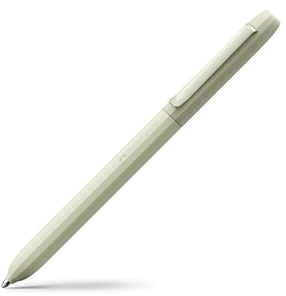 FABER-CASTELL 140665 - Penna a sfera Avori Fresh Breeze, mina XB, indelebile, con astuccio regalo