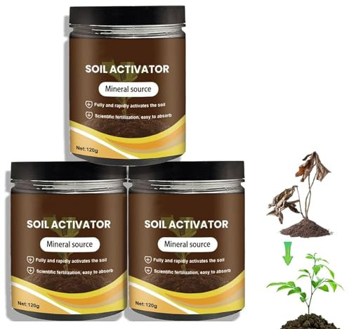 Activateur De Sol, Améliore La Séquestration Du Carbone Dans Le Sol Et Fournit Des Nutriments, Favorise L'enracinement Des Plantes, Pour Les Plantes D'intérieur Et D'extérieur (3pcs)