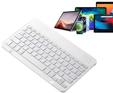 Tastiera wireless per PC - tastiera ergonomica, tastiera ricaricabile | Dispositivo portatile silenzioso a basso profilo, tastiera wireless compatta per desktop per smartphone o utilizzo del computer