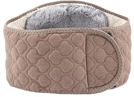 SJTJSPX Chauffe-reins avec fermeture Velcro - Pour homme et femme - Ceinture chauffante d'hiver - Élastique et confortable - Protection abdominale moelleuse - Pour personnes âgées, marron, X-Large