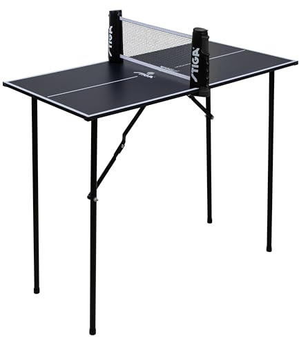 STIGA Fun Mini Table – Compact Table Tennis Table 90 x 45 cm, Lightweight & Foldable – Indoor Family Play, Net Included
