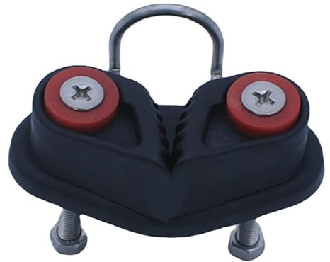 Cramponi per camme fitness – Materiale di serraggio per corda in nylon da 8 cm, sistema di bloccaggio della linea kayak resistente all'usura | Tocco nero portatile per regolazioni di navigazione