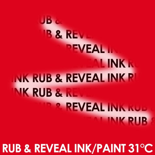 Colour Changing Thermochromic Ink Paint for Screen Printing onto Paper & Board 50ml - Red to Clear at 31C