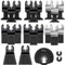Preciva 21Pcs Lames de Scie Oscillantes, Outils Oscillants à Dégagement Rapide pour Couper Généralement, Kit de Multi-Tool Oscillant Mixtes Universel Multifonctionnel Professionnel