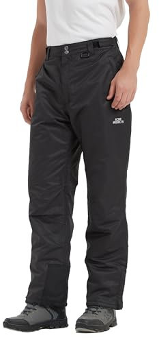 Acme Projects isolierte schneehosen, 100% wasserdicht, atmungsaktiv, versiegelter naht, 10000mm / 3000gm (männer, klein, schwarz)