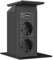 EVOline 159311010100 Port Push 3X Schuko + 2fach USB Charger Wippdeckel schwarz matt