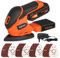 Yunirvana Cordless Sander 20V, Detail Sanders, 20Pcs Sandpapers,12000 RPM Sanders with Dust Collection System for Tight Spaces Sanding in Home Decoration, Battery and Charger Included