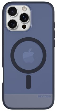 Incase schlanke Magsafe-Hülle für Apple iPhone 16 Pro Max, 2,4 m Fallschutz, ultradünne, langlebige, leichte Apple-iPhone-Hülle mit integrierten Magneten für MagSafe-Laden, Blau (Deep Space Blue)
