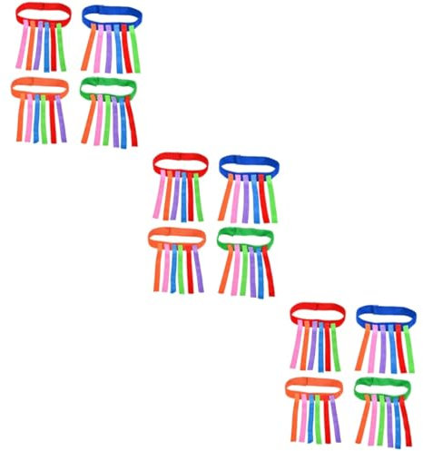 TOYANDONA 12 STK Spielgürtel für Kinder Montessori-Spielzeug für Kinder Gürtel Spiele Fangspiel einfangen Schwanzziehspiel lustiger Schwanzfang Spielzeug zum Fangen von Kinderschwänzen