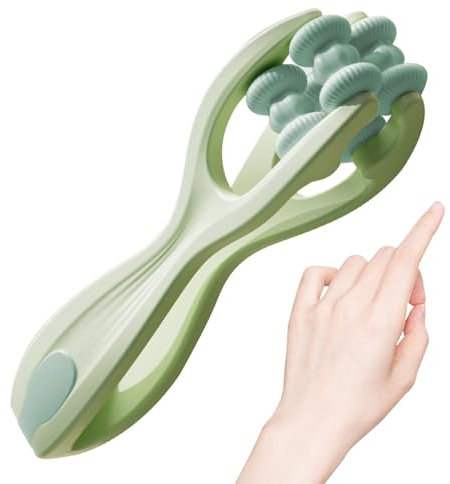 Fingermassagegerät für Erwachsene, Handroller-Massagegerät, Handmassagegerät Massagerolle, Massagerolle, Doppelrollen-Fingermassagegerät, Handmassagegeräte, tiefer Gewebekomfort, Rollmassagegerät