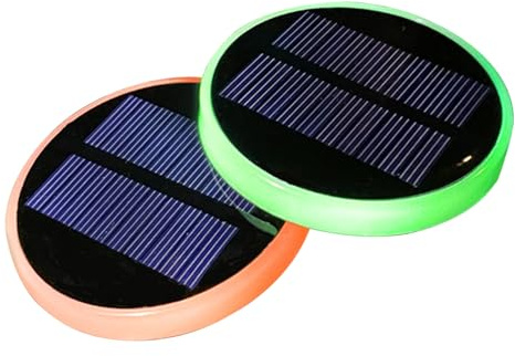 1 paire de dessous de verre LED à énergie solaire avec chargement USB | Décoration intérieure antidérapante avec éclairage d'ambiance coloré, s'adapte à la console de tableau de bord pour les voyages