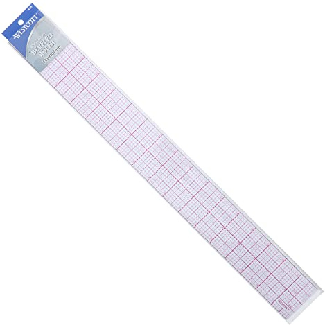 Westcott B-85 18 8Ths Graph Beveled Ruler
