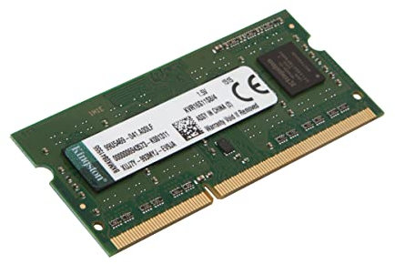 Kingston ValueRAM 4GB 1600MHz DDR3 NonECC CL11 SODIMM 1Rx8 1.5V KVR16S11S8/4 Memoria Laptop