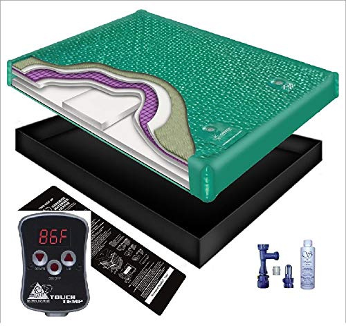 Innomax 100% WAVELESS WATERBED Mattress/Liner/Digital Heater/Fill Drain/Conditioner KIT (California King 72x84 1G9GT1)