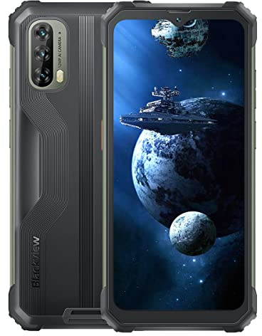 Blackview BV7100 Outdoor Smartphone ohne Vertrag, 13000mAh Akku 33W Schnellladung, IP68/IP69K Robust Handy, Android 12 Helio G85 6GB+128GB, 6,58'' FHD+ Display, 12MP Triple Kamera, GPS NFC Schwarz