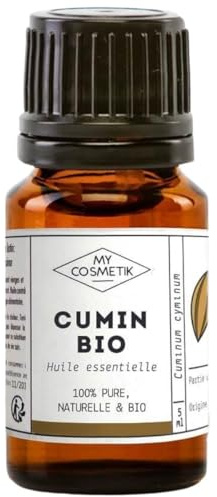 MY COSMETIK - Olio essenziale di cumino biologico - Da agricoltura biologica - Chemiotipizzato HEBBD/HECT - 100% puro e naturale - Certificato ECOCERT - Prodotto in Francia - 5 ml
