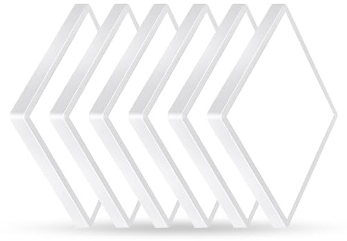 12 Inch 6PK Square LED Flush Mount Ceiling Light, 24W, 2500LM, 3000K/4000K/6000K CCT Selectable, LED Flat Panel Low Profile Ceiling Light Fitures for Hallway, Kitchen, Bedroom, Laundry Room