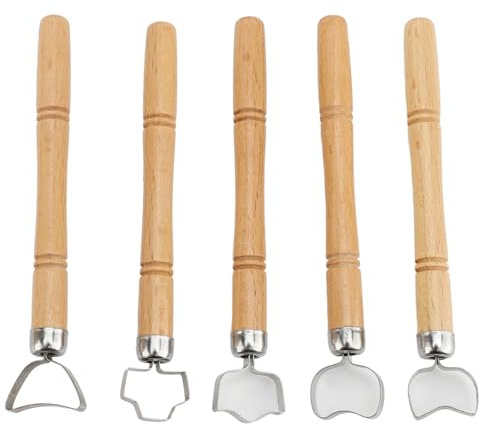 Lergrottskrapor, 5 St Justerbar Skärdjup Lerkeramik Skulpterverktyg Set Keramik Lera Skulptur Skrapa Keramik Hantverk Modelleringsverktyg Skulptering Verktyg